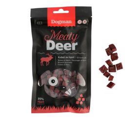 Dogman Meaty Deer Cubes Lækre Snack Bidder Med Hjort 80 gram